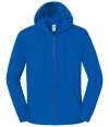 SS153 622860 Fruit of the Loom Iconic Premium Hooded Sweat Jacket Royal Blue colour image